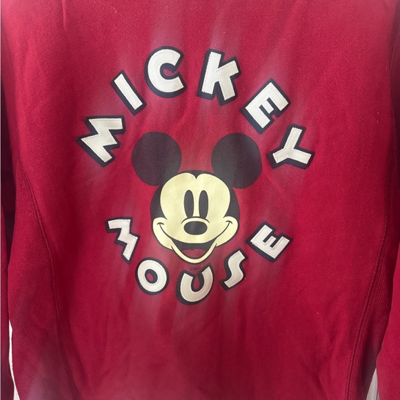 Vintage Disney Mickey Mouse Crewneck Womens Small Red Y2k Graphic Embroidered - Picture 4 of 6